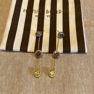New! Henri Bendel Multi Stone Earrings